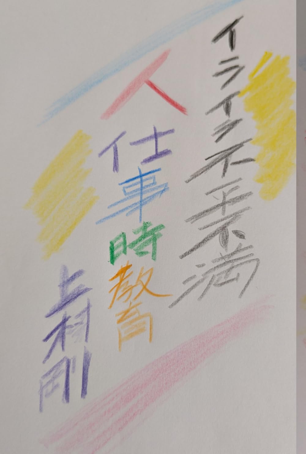 イライラ不平不満 教育編