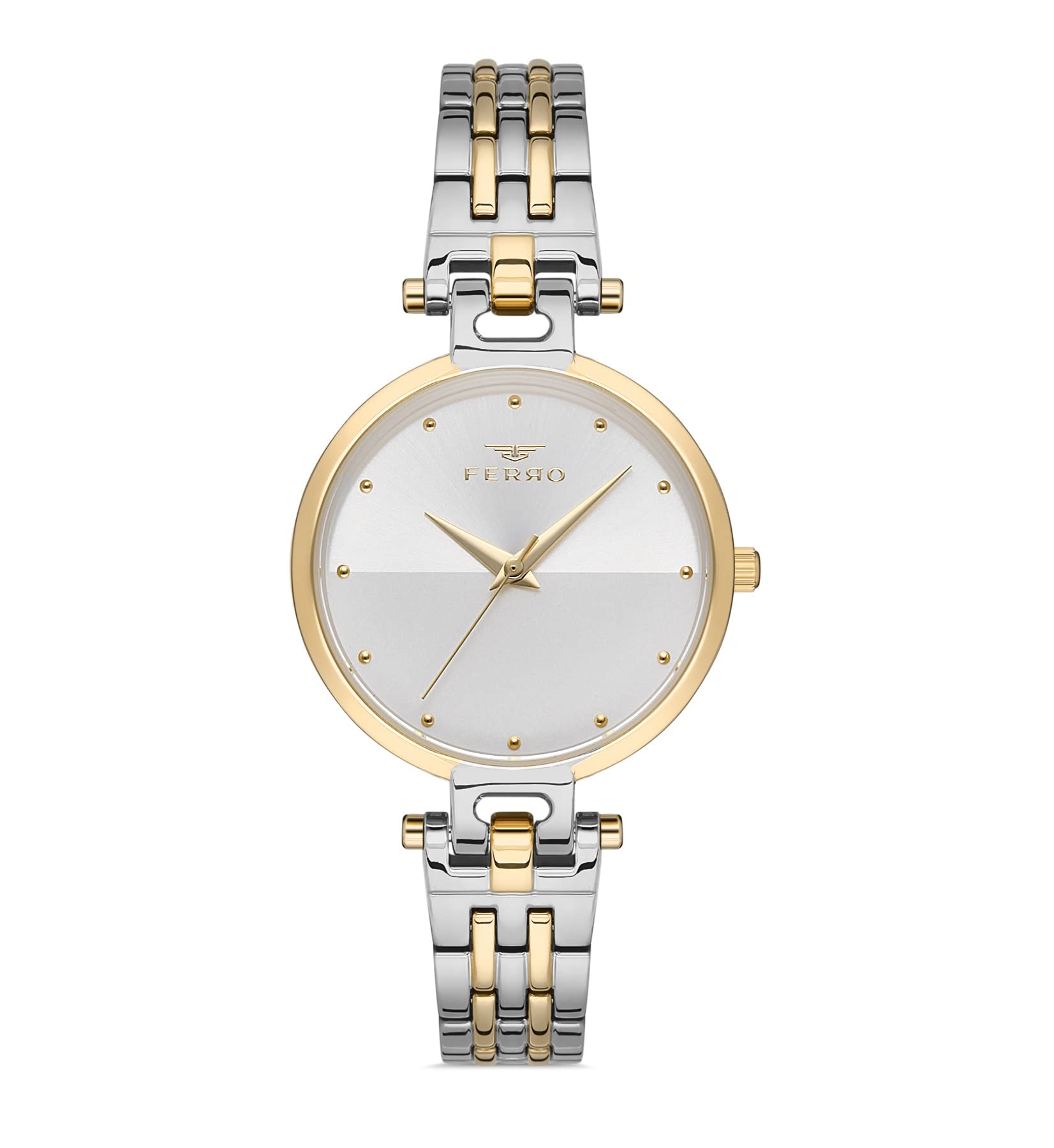 Ferro Sorrento Analog White Dial Womens Watch-F21203A-A (B09RPKK1H7) Amazon Price History, Amazon Price Tracker