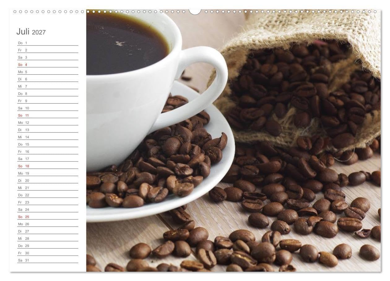 Kaffee-Pause Terminkalender (hochwertiger Premium Wandkalender 2027 DIN A2 quer), Kunstdruck in Hochglanz: Kaffee Pause, das ist der Moment, einen ... und Kraft zu sammeln. (CALVENDO Lifestyle)