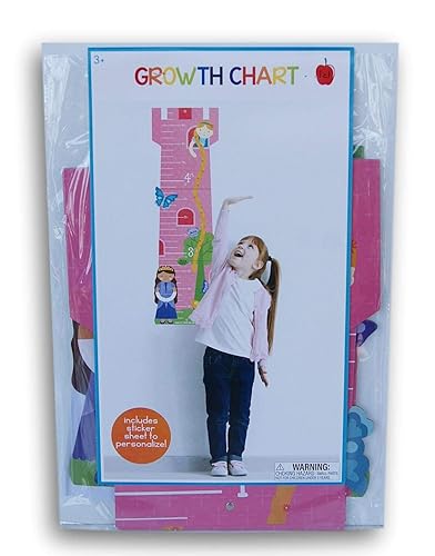 Torre de castillo de Rapunzel rosa para niñas (princesa) con calcomanías para personalizar