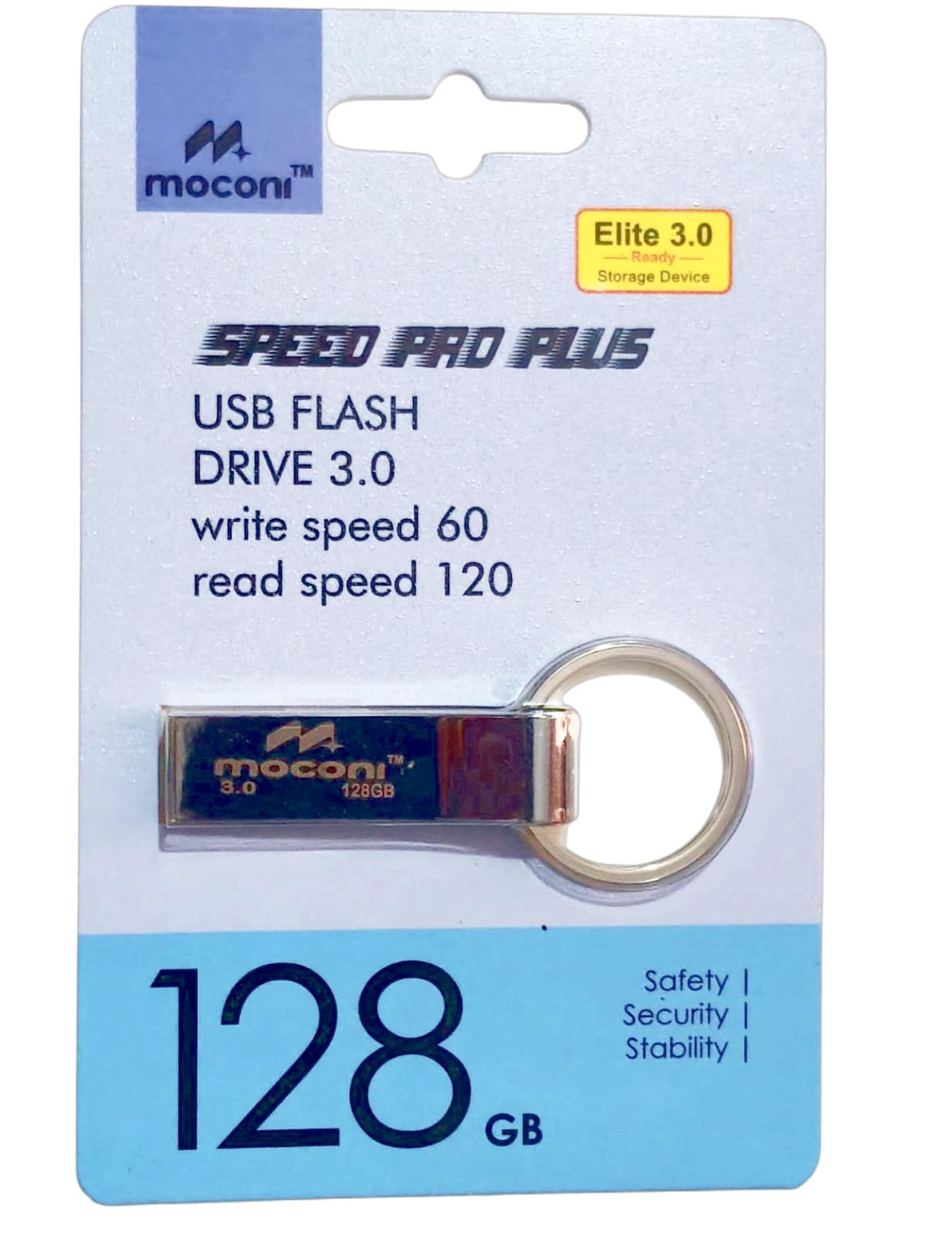 Speed Pro Plus USB Flash Drive 3.0, 128GB, Read Speed 120MB/s, Write Speed 60MB/s, Metal with Key Ring 5 Years Warranty (128, GB)-picture-10