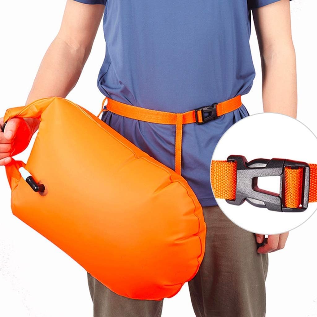 Swim Buoy- 25 * 50CM Swimming Tow Float and Dry bag for Open Water Swimmers and Triathletes - Float for Safe Training and Racing Bundle