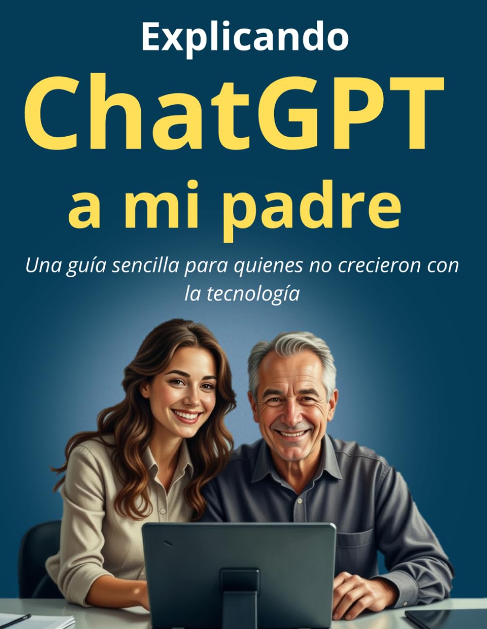 Explicando ChatGPT a mi padre: Guía sencilla para principiantes de la Inteligencia Artificial, Manual básico para personas mayores y personas que no crecieron con la tecnología. Letra Grande.