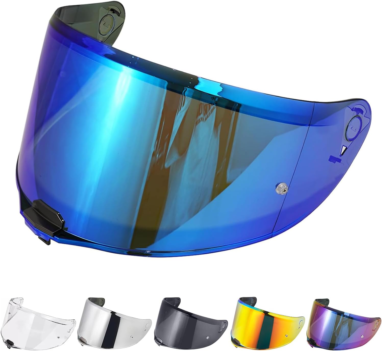 VECTOR II Helmet Visor Universal Outer Face Shield for Citation II FF811 Motorcycle Helmet Accessories (Chrome Silver)