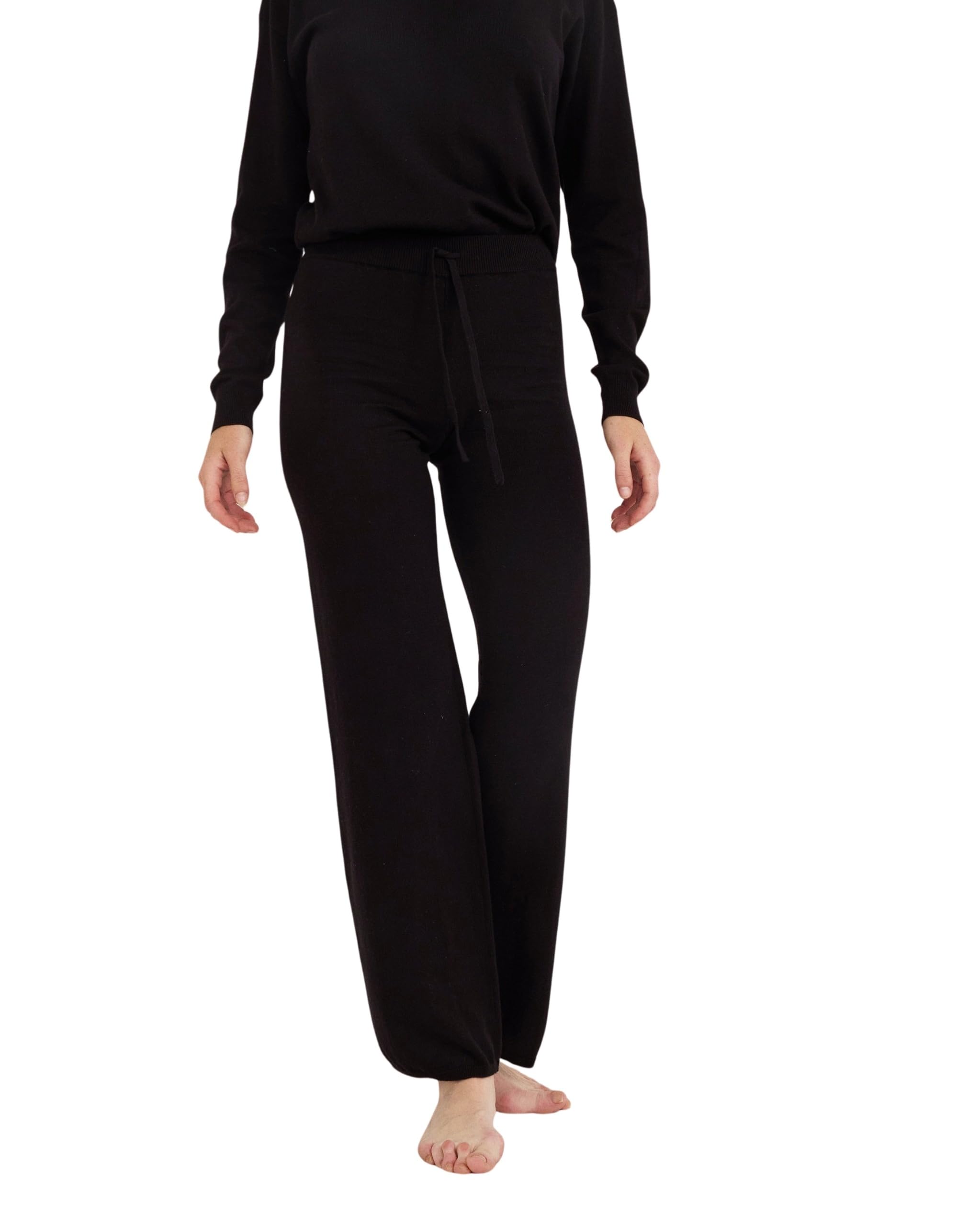 Organic Basics Womens 32 3 4 Soft Knit Straight Leg Pants