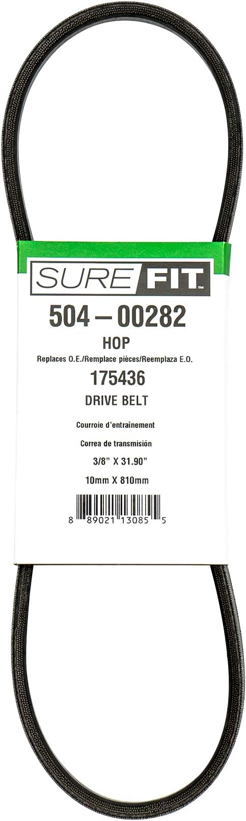 MTD Genuine Parts SureFit Drive Belt for Husqvarna Replaces 532175436 21" 7021CH1 Walk-Behind Lawn Mowers 175436 3/8" X 31.90"