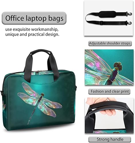Miniatura 5 de Bonita bolsa de hombro para computadora portátil para mujeres y hombres, bolsa para computadora portátil, funda para laptop, maletín de transporte