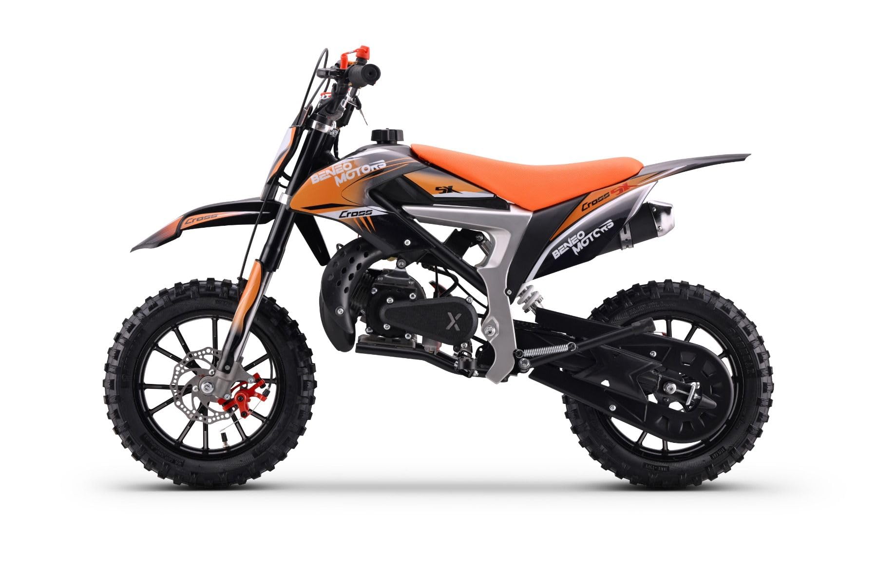 Motocross per giovani piloti Beneo Motors CROSS SX arancione – 50cc Dirtbike Dirt Bike CrossBike CrossBike DirtBike Bag 50cc Pitbike PocketBike Motocross Motocross Moto Motorbike