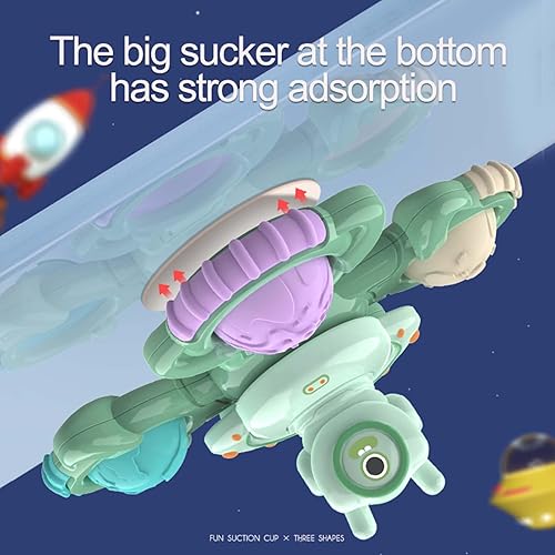 Miniatura 6 de Juguete giratorio de 3 piezas con ventosa  Juguetes de baño sensoriales y antiestrés para niños de 2 a 3 años, regalo ideal para niños pequeños,