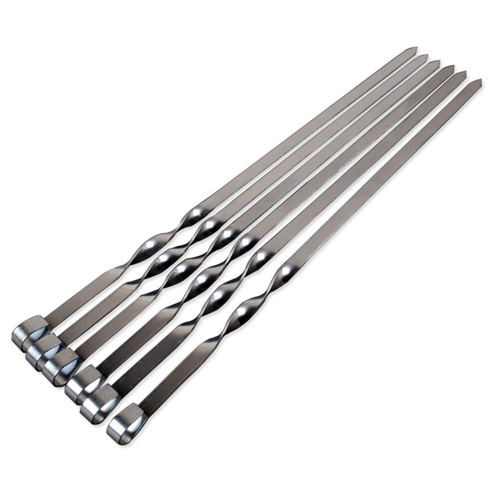 vfdaSWQQ BBQ stick, Kebab Skewers, 9pcs Stainless steel Shish Kabob Sticks BBQ Accessories Long Barbecue Barbeque Grill