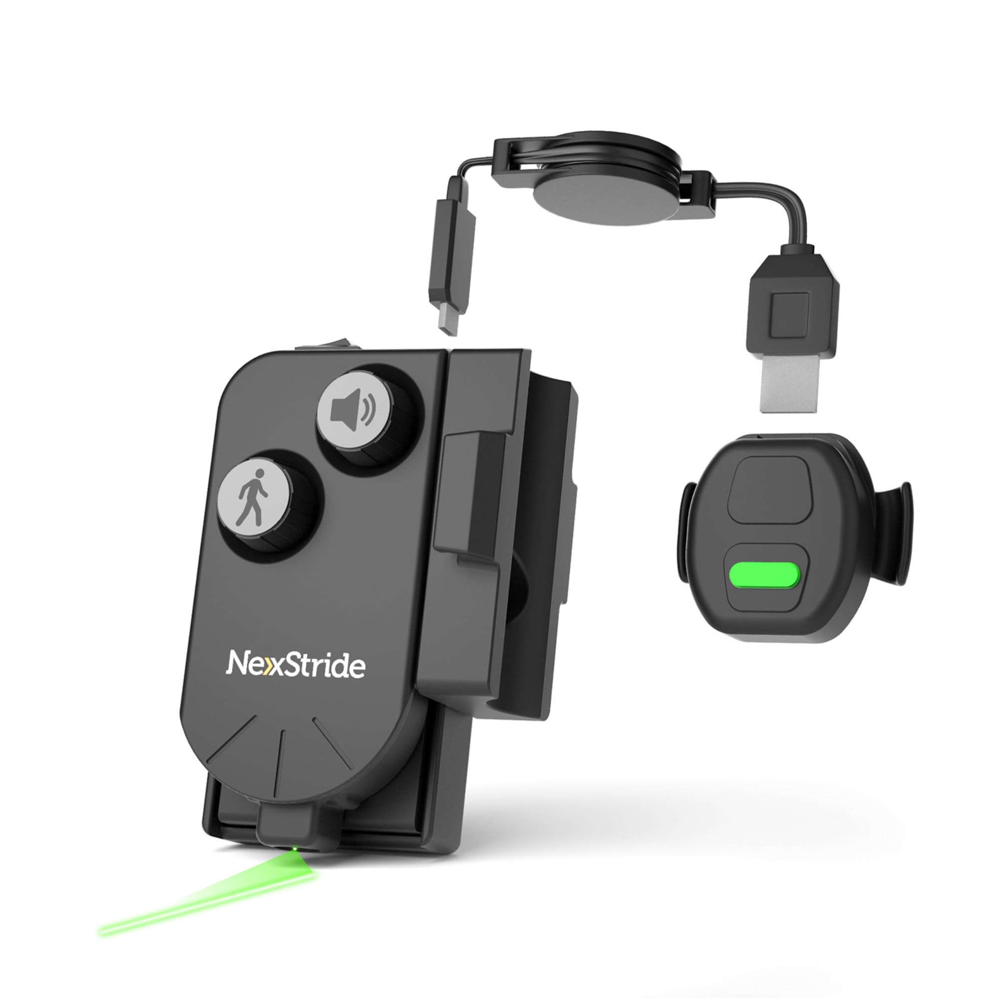 Photo 1 of ***MISSING PARTS***
NexStride - Portable Audio & Visual Mobility Aid for Parkinson’s, Stroke, Walking Improvement | Laser Light & Sound Cueing Signals | Accessory to Attach to Any Cane, Walker, Walking Pole