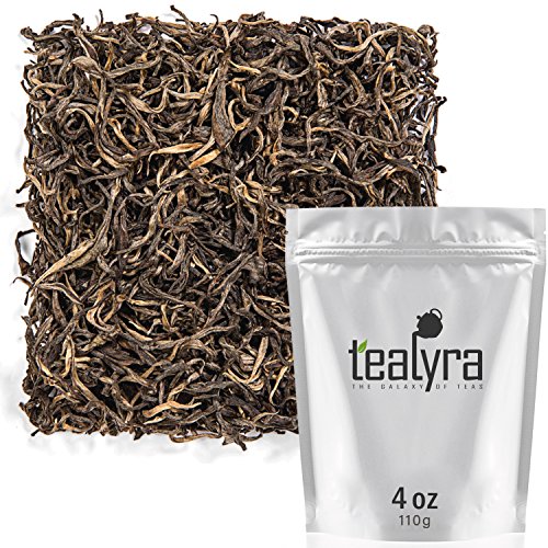 Tealyra - Golden Dragon Yellow Tea - Rare Unique Loose Leaf Tea - Organically Grown - Antioxidants Rich - Caffeine Medium - 112G (4-Ounce) #TOP7