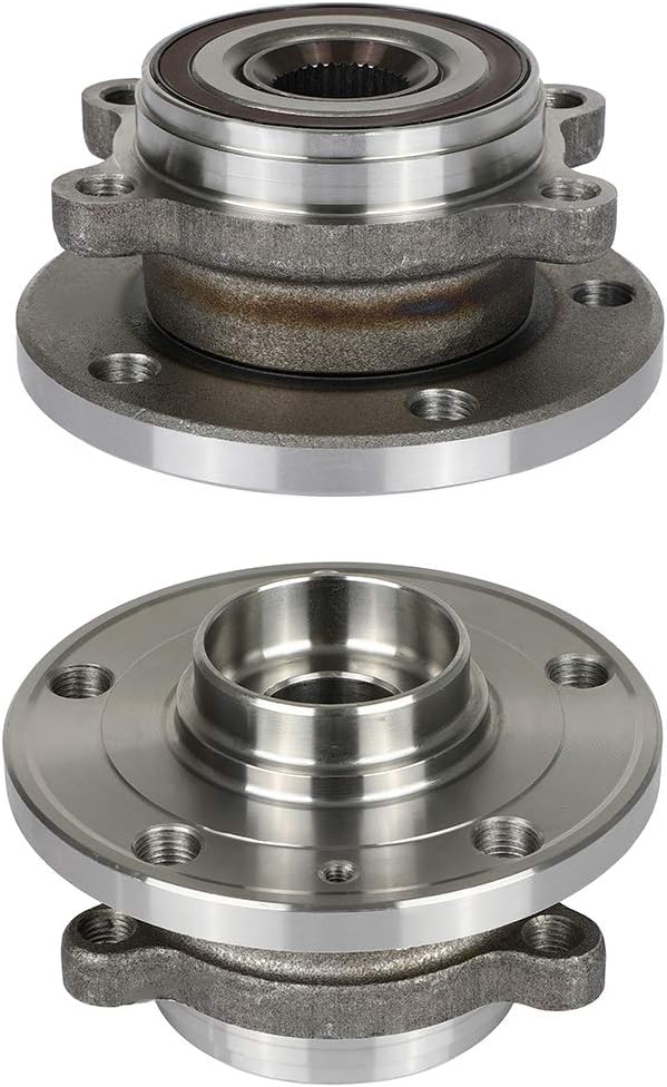 cciyu Wheel Hub Bearing Assembly Front 5 Bolts ABS with Tone Ring Sensor 513253 2006-2012 for Volkswagen Passat Front, 2012 for Volkswagen Jetta Comfortline TDI-GLI-Highline TDI-S Wheel Hubs