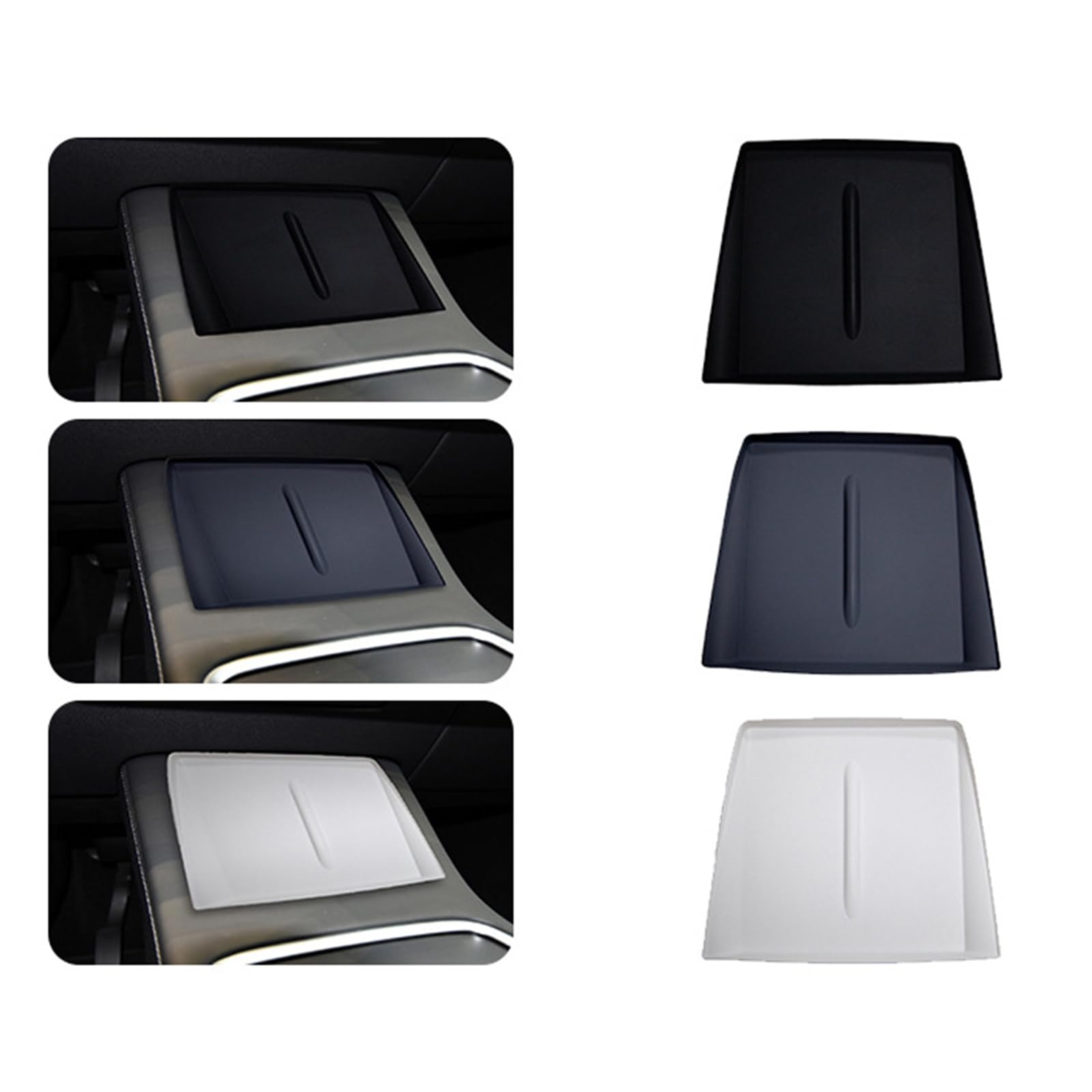 Tappetino Antiscivolo In Silicone Per Ricarica Wireless Auto - Sostituzione Per Tesla Model 3 (2017-2023) E Model Y (2021-2023), Protegge Dalla Polvere