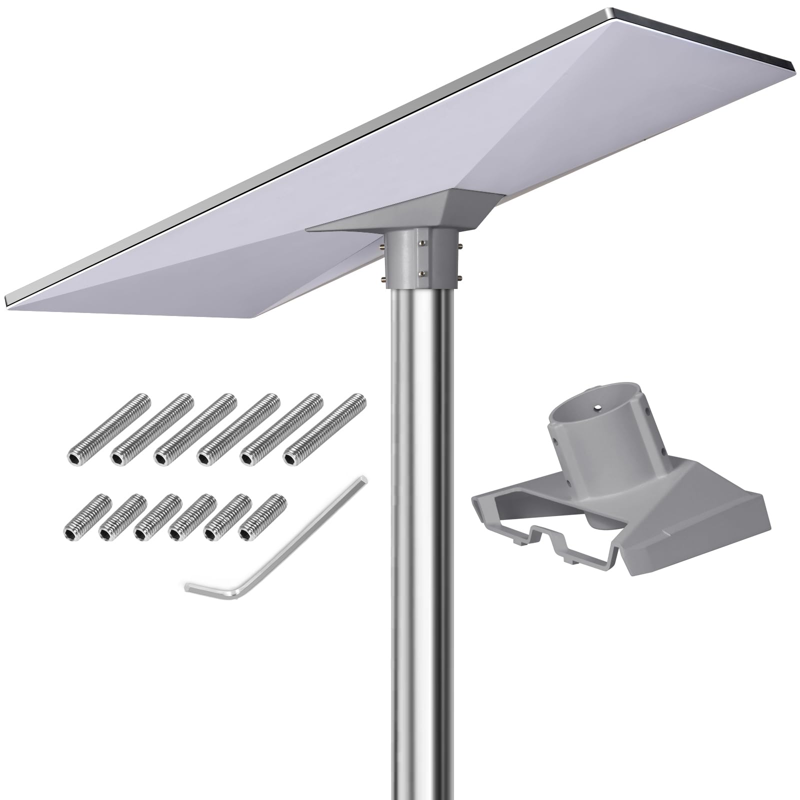 Starlink Gen 3 Mount Pipe Adapter, Starlink Mounting Pole Adapter Kit, Aluminum Alloy Roof Bracket Mount Plate Base for Starlink Gen 3 / V3 Standard Dish (Grey)