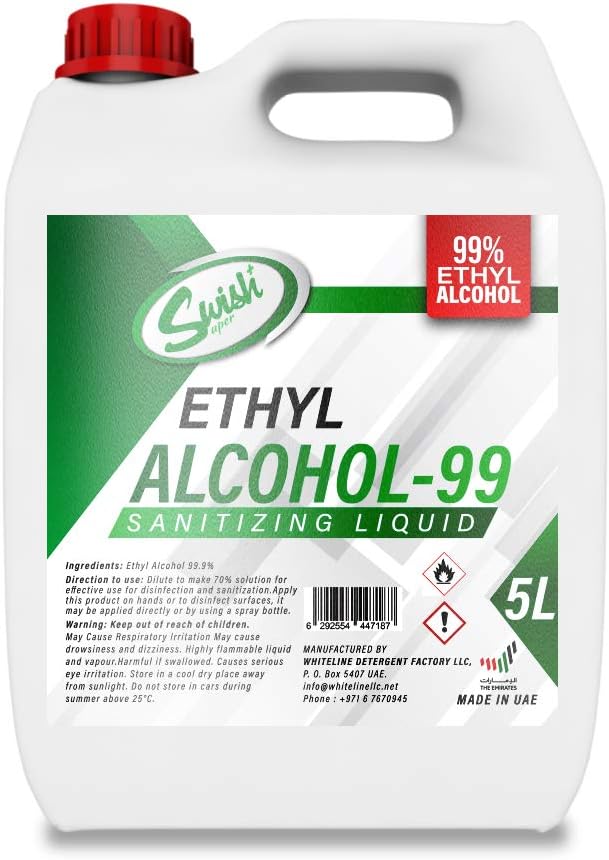 Swish Super Ethyl Alcohol (Ethanol) 99.9% Sanitizing Liquid