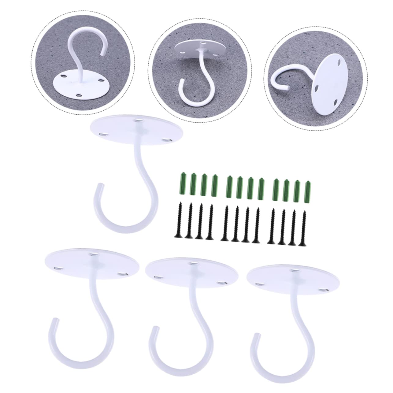 MAGICLULU 2 Set Di Ganci - Ganci Da Parete Ganci Portaoggetti Per Bagno Cucina Casa Facile Installazione 4 Pezzi * 2