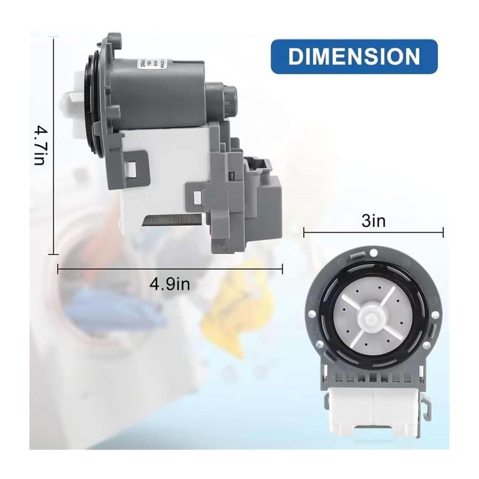 Motor De La Bomba De Drenaje De La Lavadora 120V DC31-00178A
