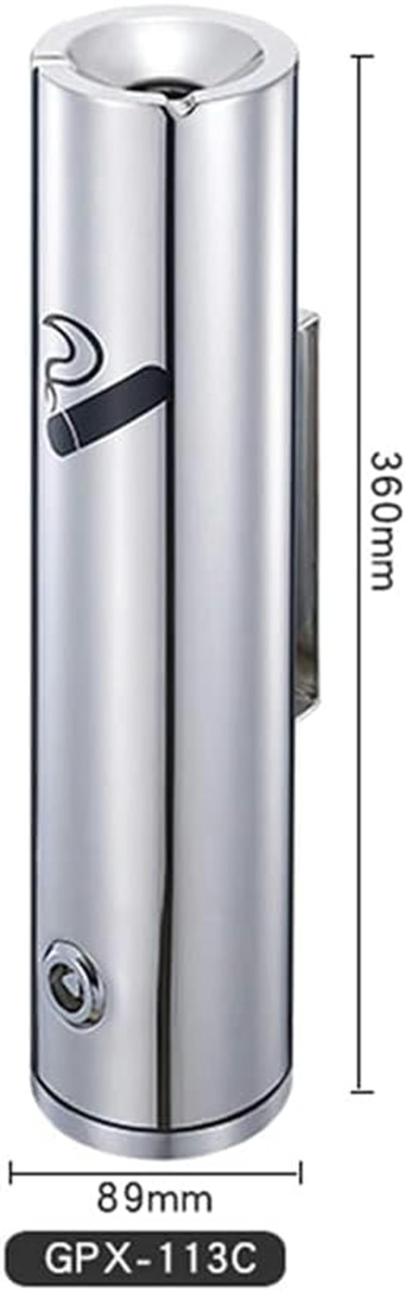 Amazon.co.jp: 灰皿、壁掛け灰皿ステンレス鋼灰皿公衆喫煙所タバコ処理