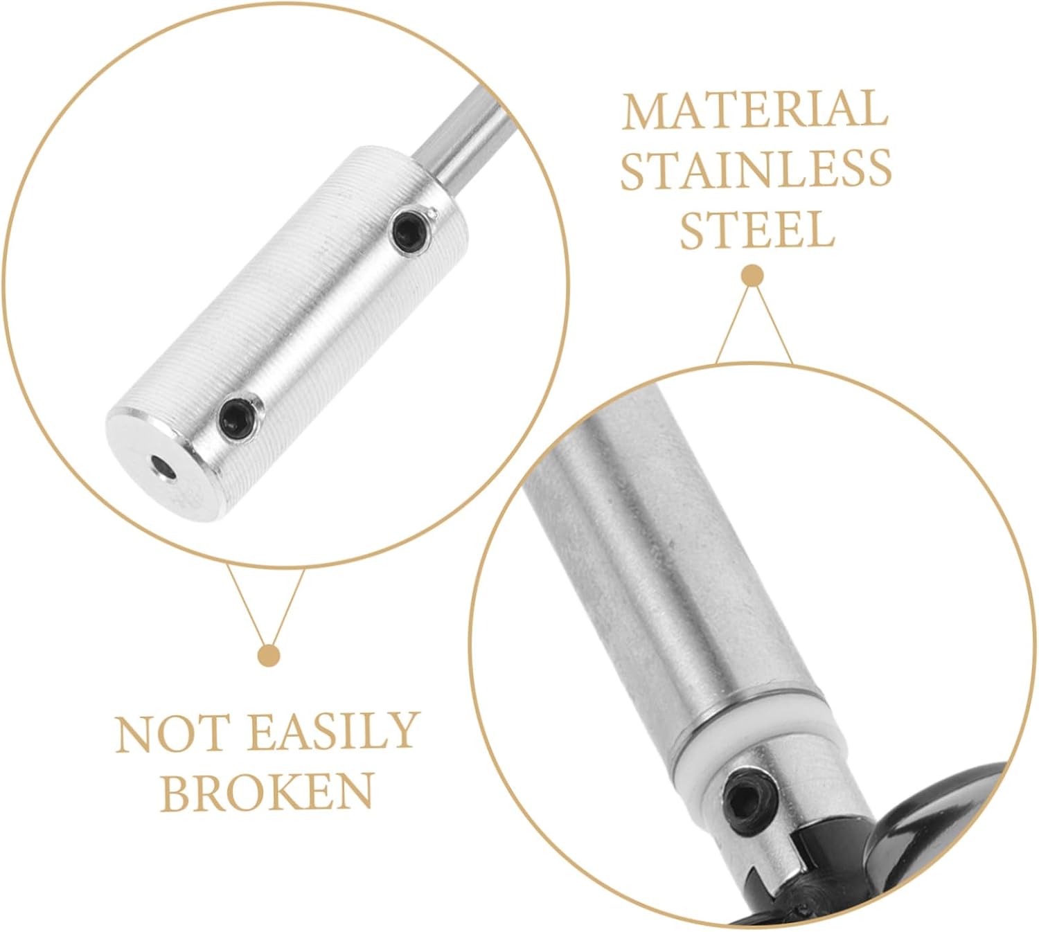 Yardwe Stainless Steel Boat Drive Shaft Assembly Model Boat Accessories for DIY Propellers Precision Engineered