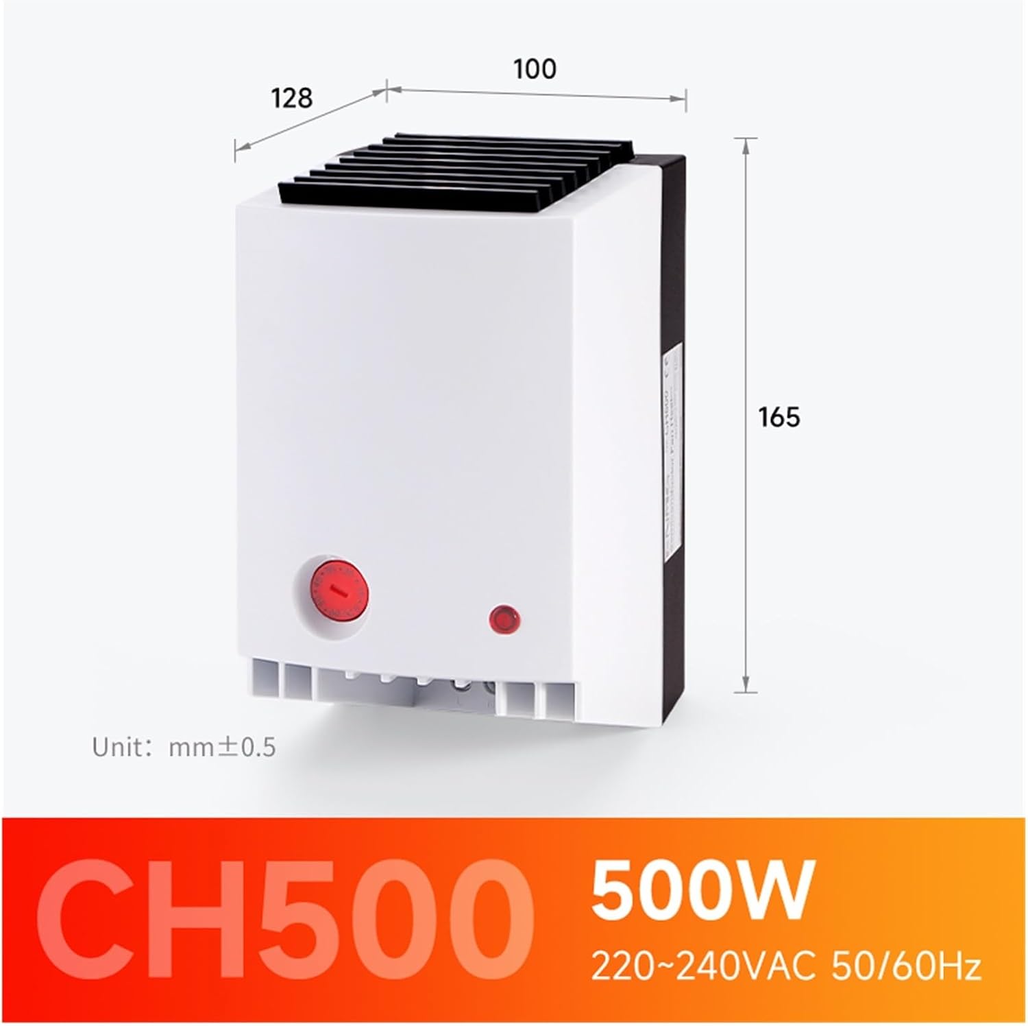 Cabinet Space Moisture Dehumidification Temperature Control All-in-One Fan Heater Ch500 650w 220v Semicondu