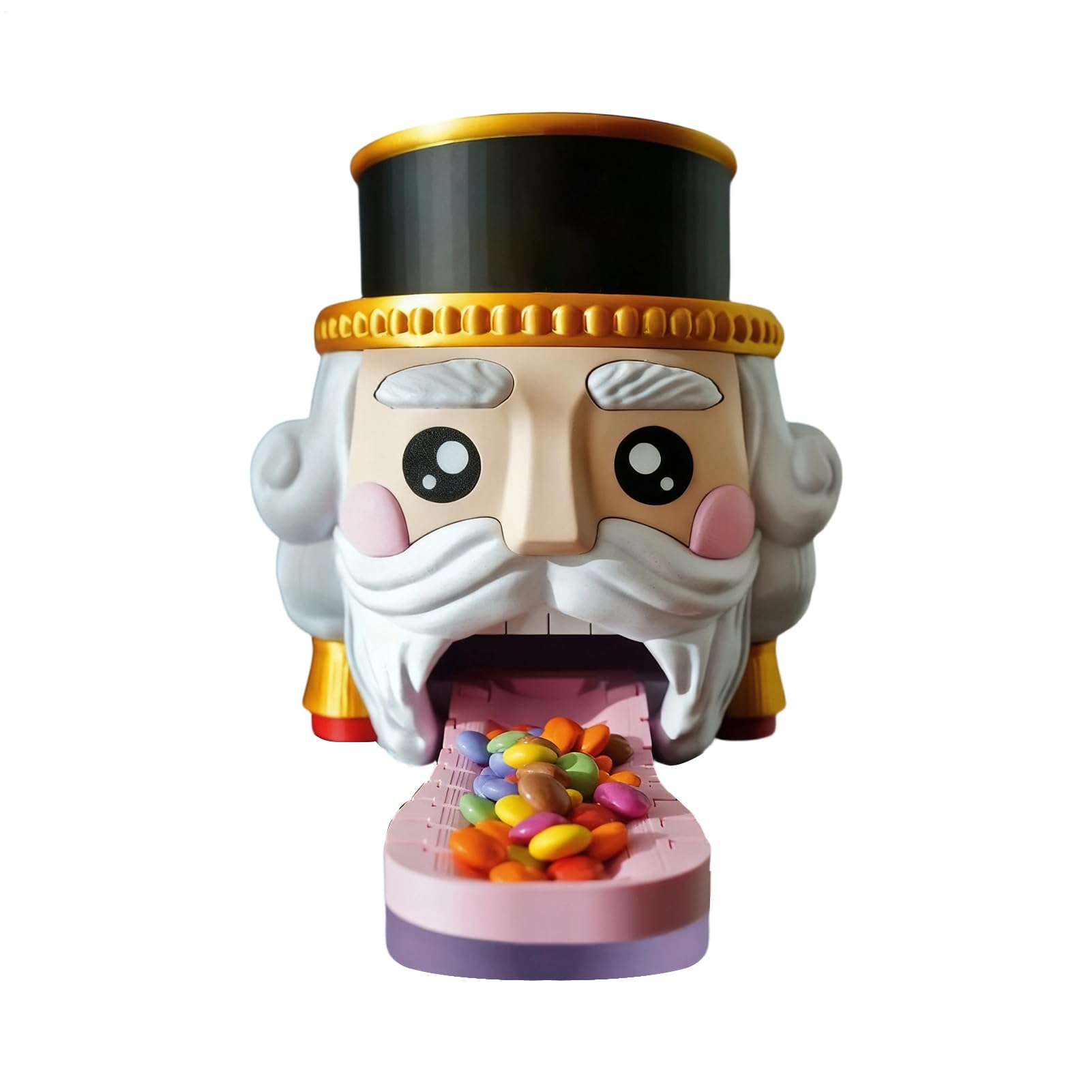 Tarro dispensador de caramelos transparente con tapa de cascanueces