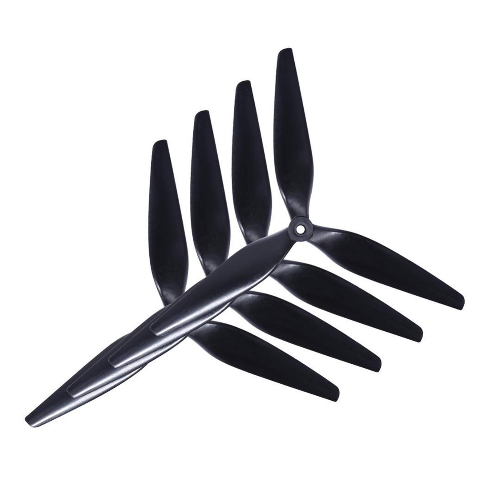 4-częściowy HQ Macroquad Śmigło 3-łopatowe/trójłopatowe śmigło z czarnego, wzmocnionego nylonu FPV 10X5X3/9X5X3 1050/9050 10 cali/9