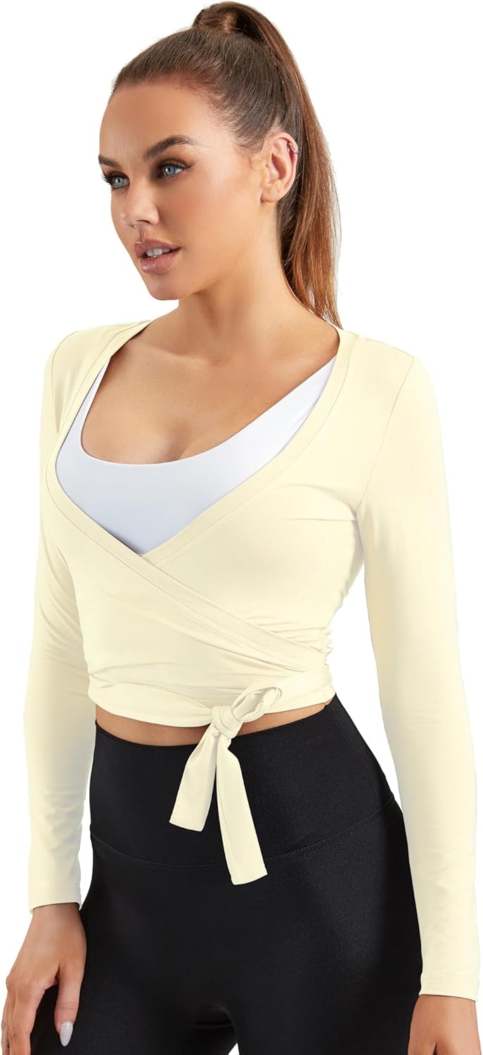 Women Tie Front Shrug Long Sleeve Bolero Cardigan Lightweight Casual Tops - Image 6