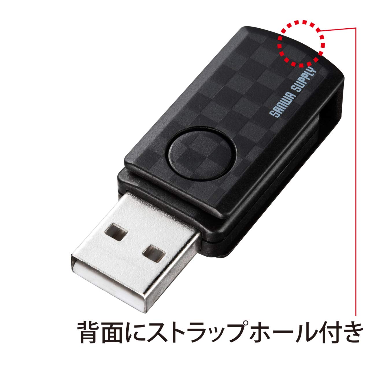 Sanwasapurai Lecteur de Carte MicroSD, BLK