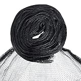 Uso conveniente--protección fácil de usar para peces de garzas, gatos y otros animales depredadores y evita que los peces salten del estanque y mantendrá su estanque hermoso y limpio; captura las hojas más pequeñas.