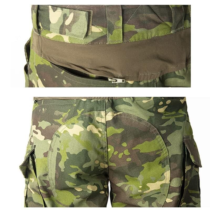 Pantalon De Combat Tactique G3 – Multi-Camouflage avec Coupe Réglable Et Poches for Genouillères