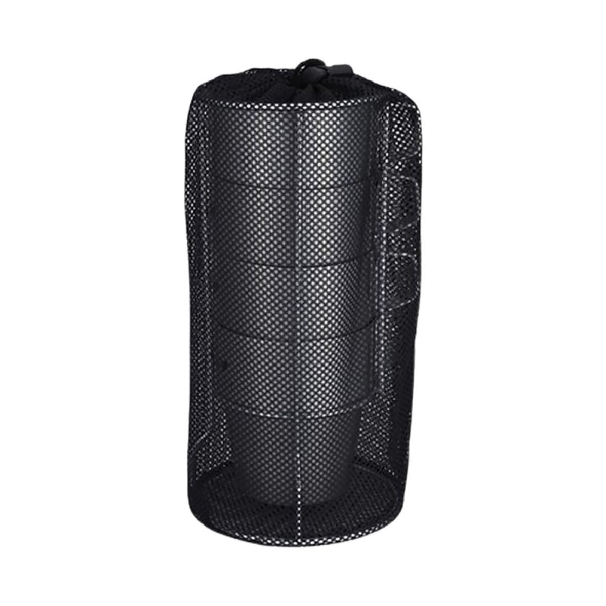 ULTECHNOVO Set de 4 Tazas Térmicas de Acero Inoxidable Doble Pared para Camping Soporte y Bolsa de Malla, Resistentes Aislamiento para Café y Bebidas