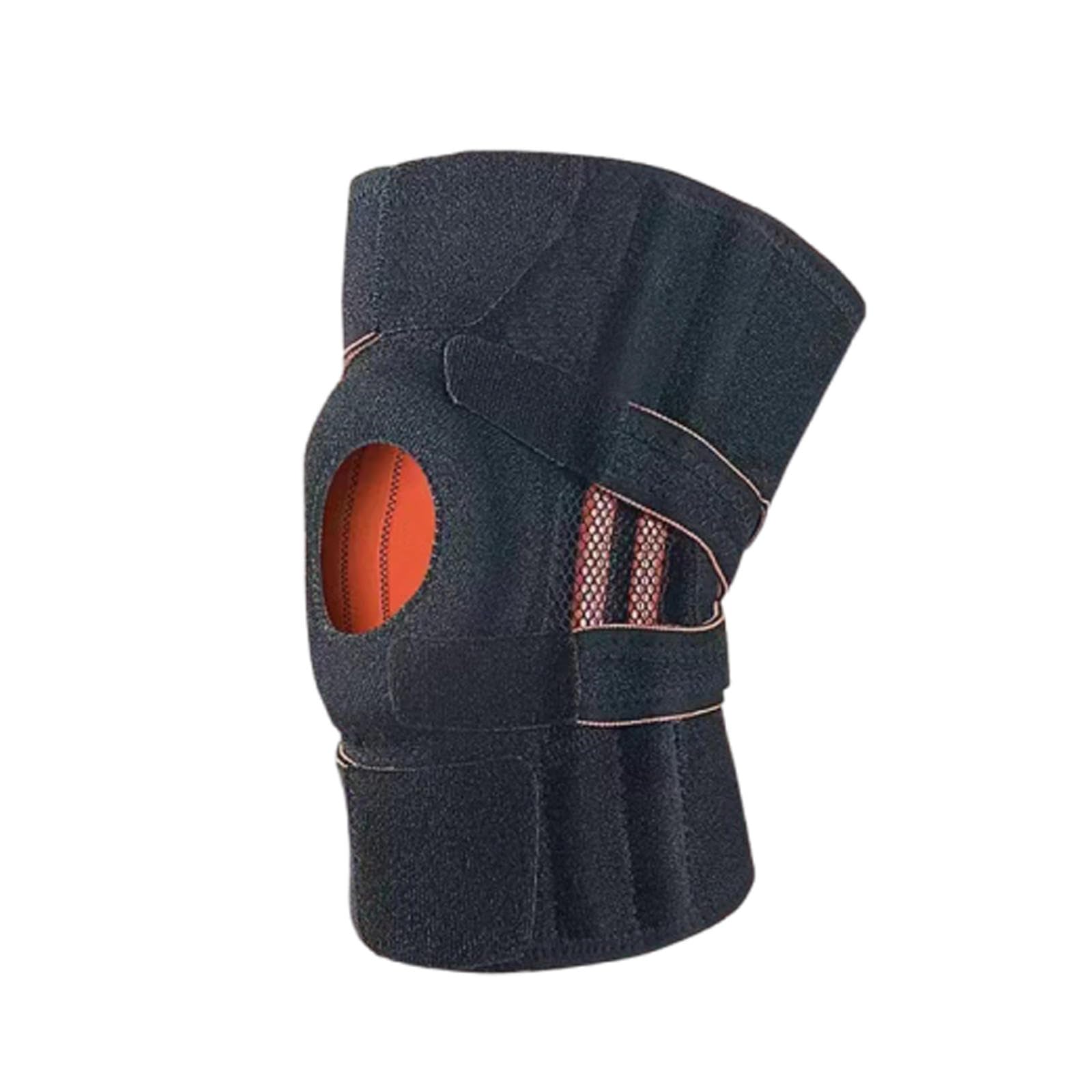 Rodillera Ajustable Rodillera Abierta Estabilizador de Rótula Mangas de Compresión Rodilleras para Adultos Escalada Al Aire Libre Montar Fitness Baloncesto Deporte Rodilleras,B