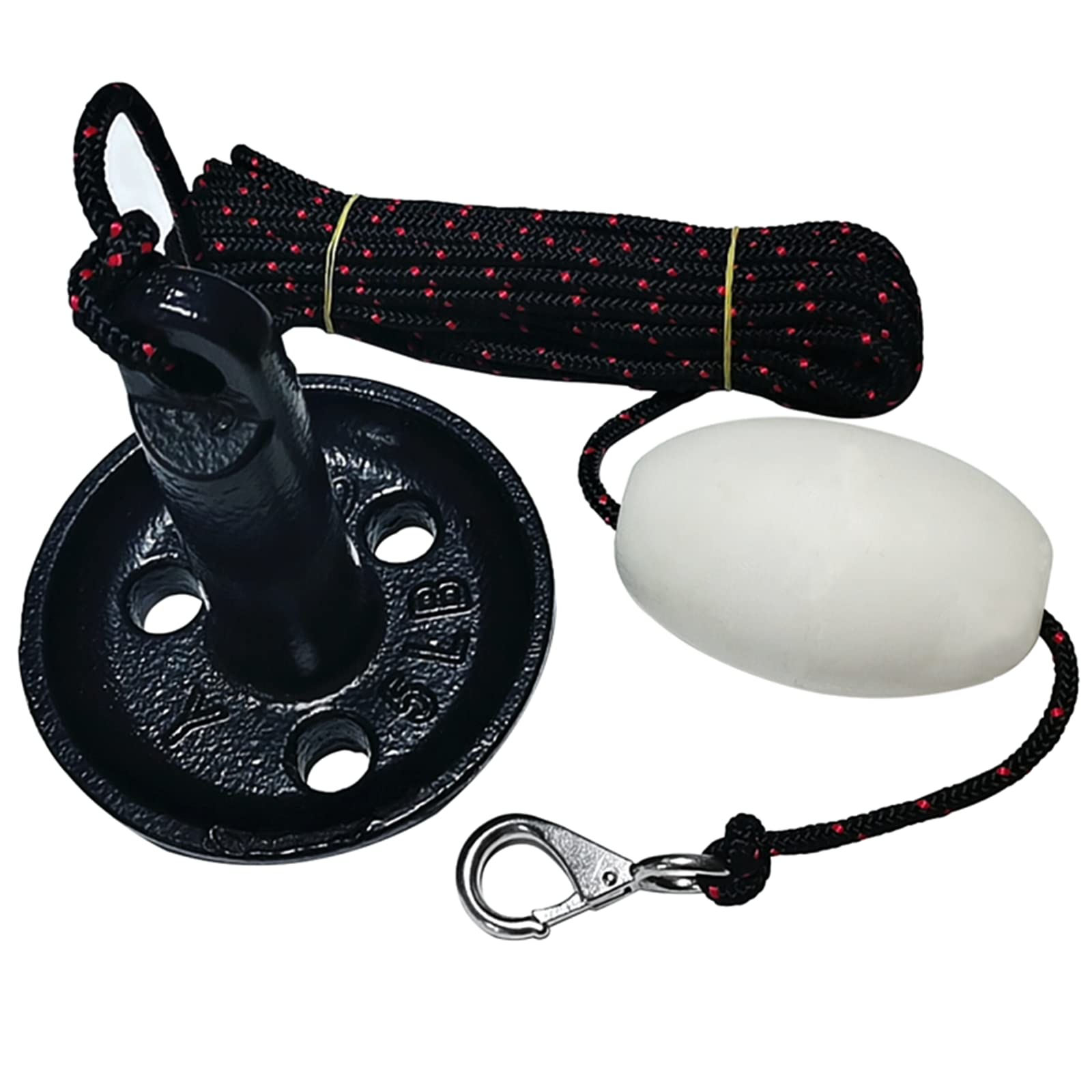 Marine 5lb/8lb/10lb Black Vinyl Mushroom Anchor Kit with White Float