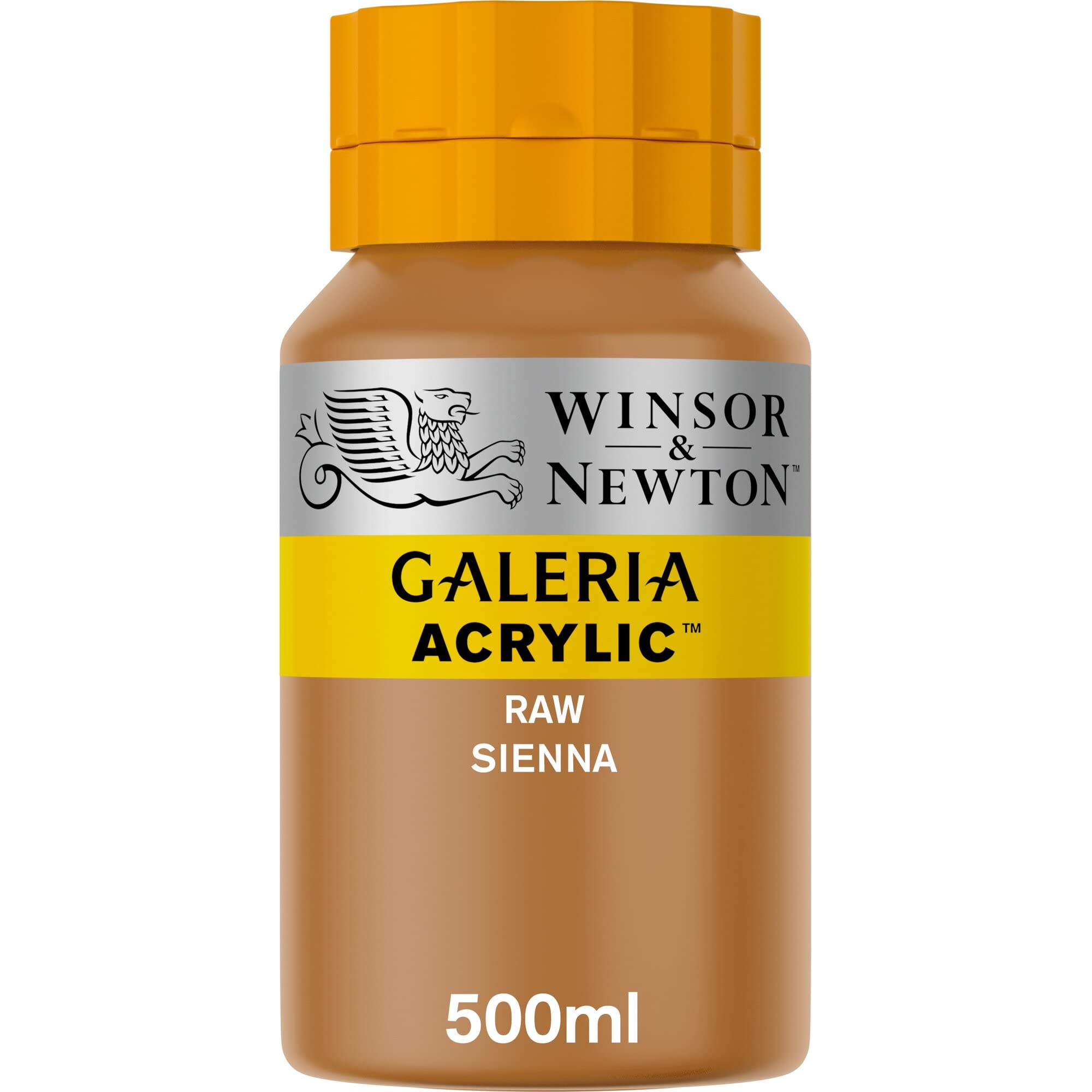 Winsor & Newton, Galeria Acrylic, Raw Sienna, 500ml
