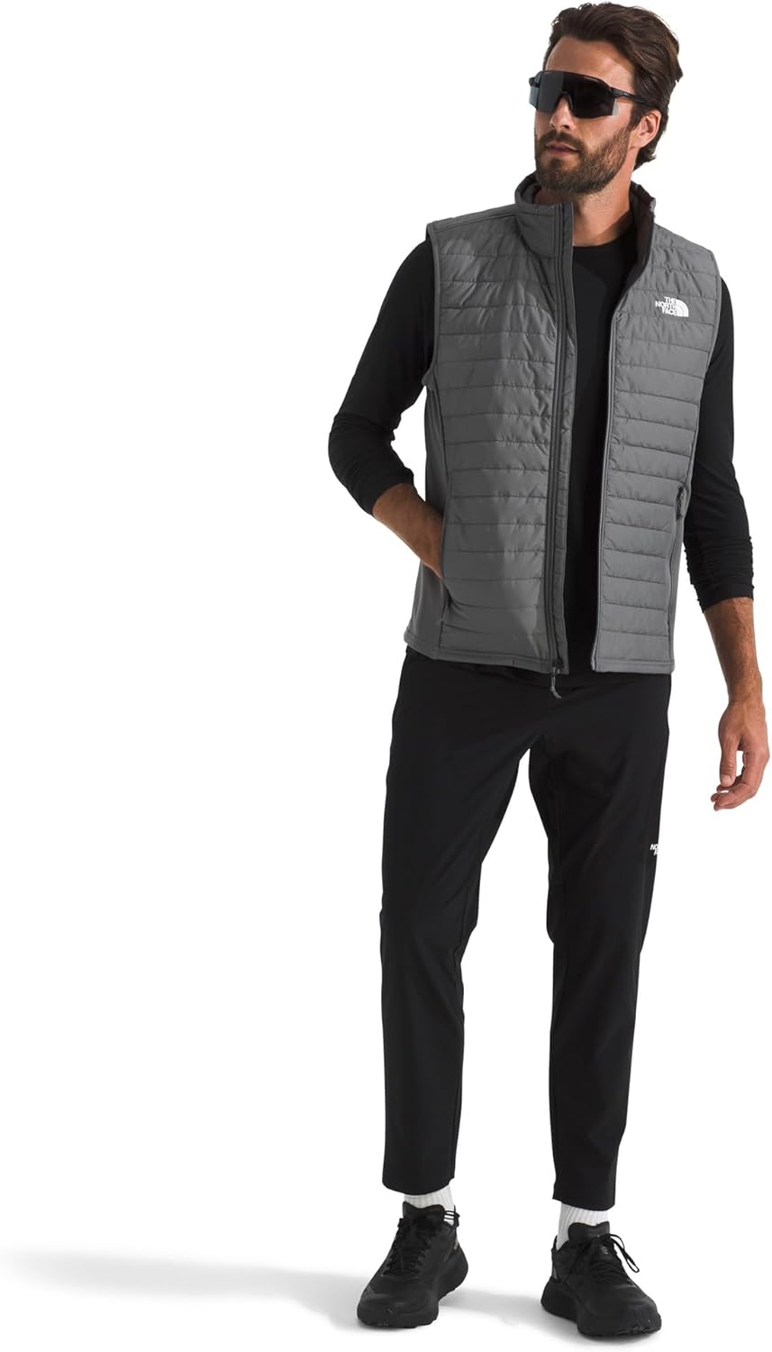 The North Face Men's Canyonlands Hybrid Vest - Slim Fit, Water Resistant Top with Performance Insulation, Secure Zip Pockets, Smoked Pearl-NPF, Large - Image 4