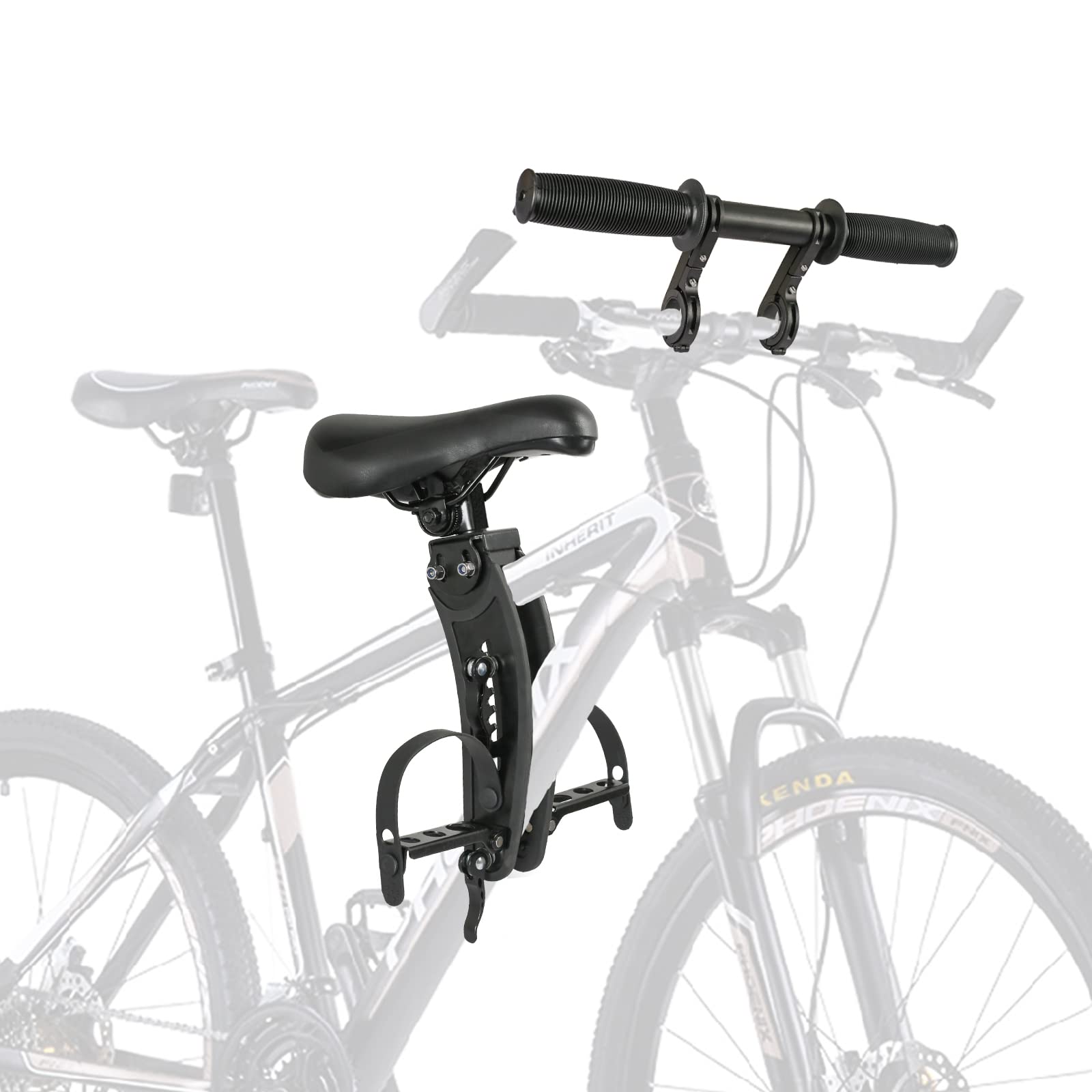 MKHDD Kids Bike Seat for Mountain Bikes Outdoor travel portable Child bicycle seat The front mounted child bike seat is easy to disassemble and install suitable for children from 2 to 5 years old¡­