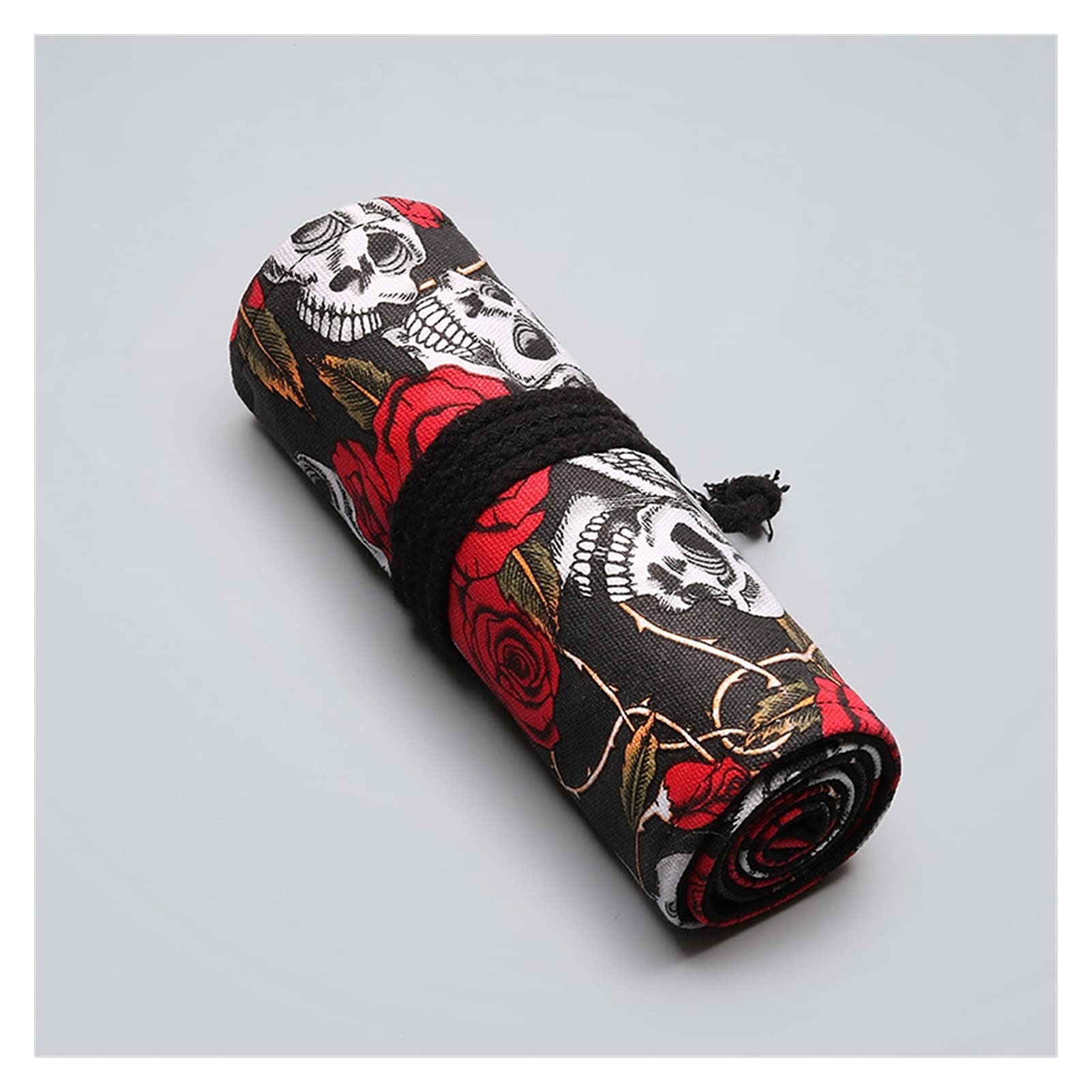 Federmäppchen 2 Pcs 36/48/72 Löcher Leinwand Rolle Stift Vorhang Bleistift Tasche Fall Make-Up Wrap Halter Lagerung Beutel Schulbedarf (Color : 72 Holes)