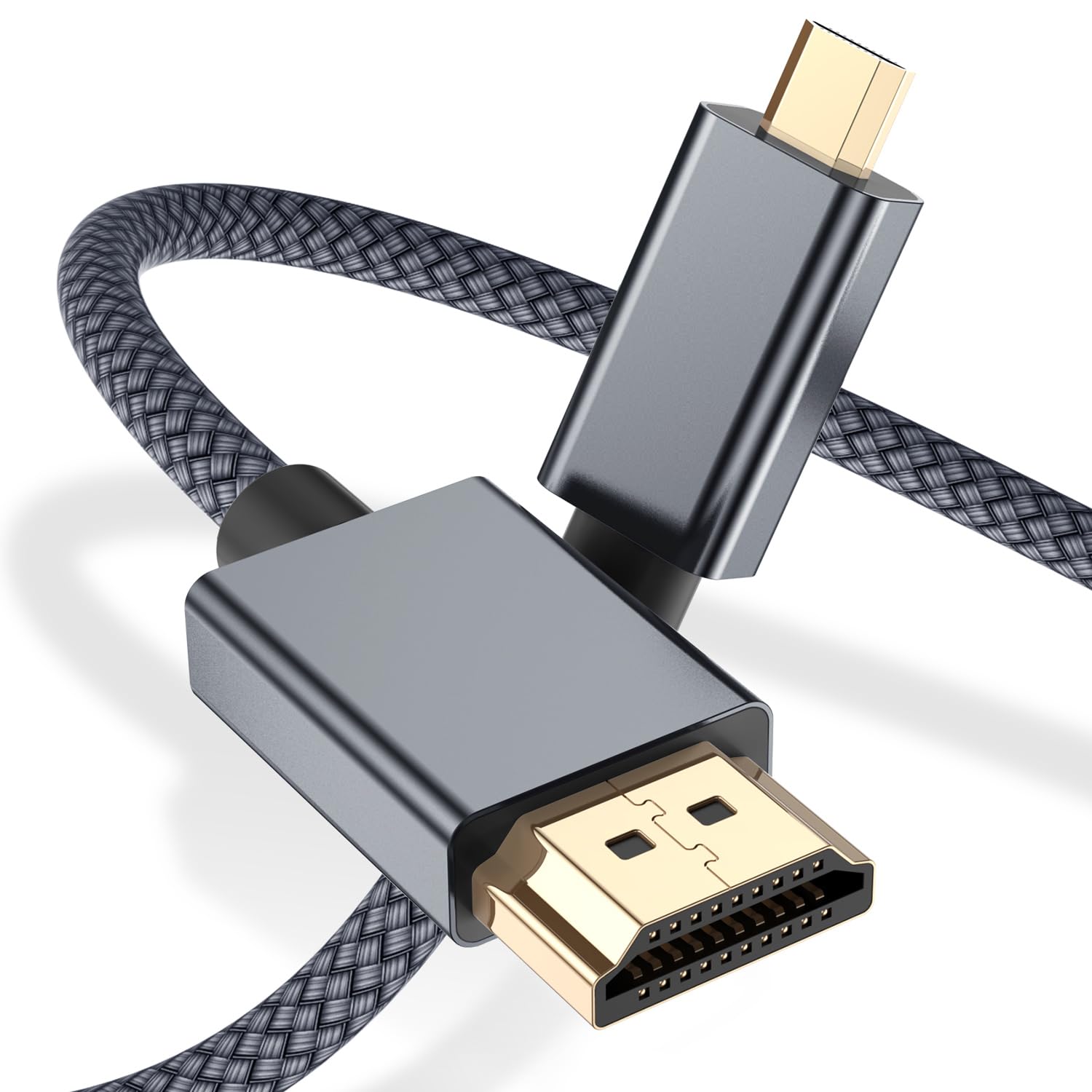Elebase Micro HDMI Cable 10 FT,4K 60Hz Micro HDMI Type D Cord Compatible for Raspberry Pi 4 4b,GoPro Black Hero 7 6 5 4,Sony Camera A6000 A6300,Nikon B500,ZV-E10,Lenovo Yoga 3 Pro 710,Canon,Insignia