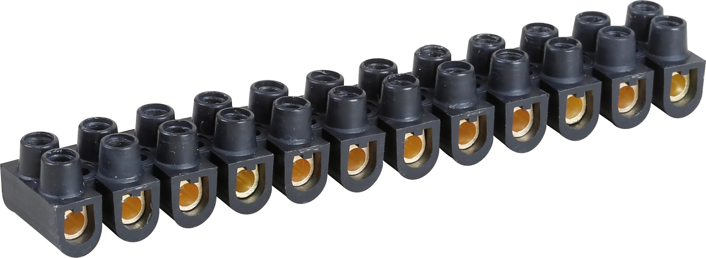 EUROHM - Barrette laiton de connexion en polypropylène 6mm2 - Noir - 70002 - Eur'ohm - 70002