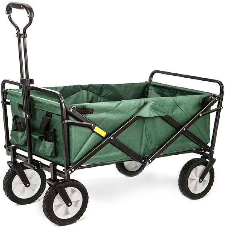 Garden Cart Trolley,Foldable Pull Wagon Folding Trolley Camping Heavy Duty Wagon Hand Cart Festival Trolley for Outdoor Camping BBQ Gardening Shopping Beach(A)(B)/D