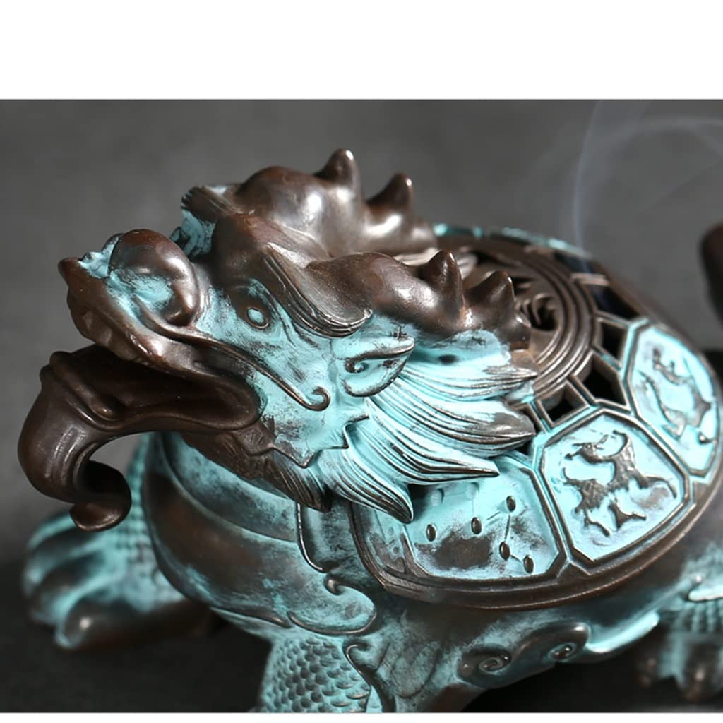 Soporte De Incienso Quemador de Incienso para el hogar, Quemador de Incienso de Cobre Antiguo para Interiores, Quemador de Incienso, decoración Creativa para la Ceremonia del té, Regalo