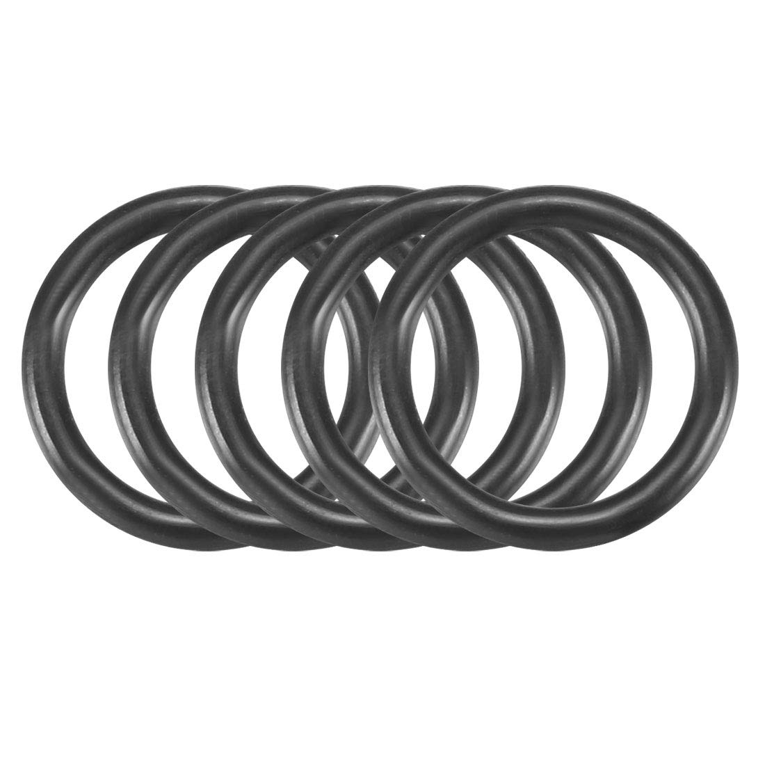 Sourcing Map 10er-Pack O-Ringe 38x34x2 Mm, Nitril 70A, –20 Bis +100°C, Für Wasserhähne, Pumpen Und Ölleitungen