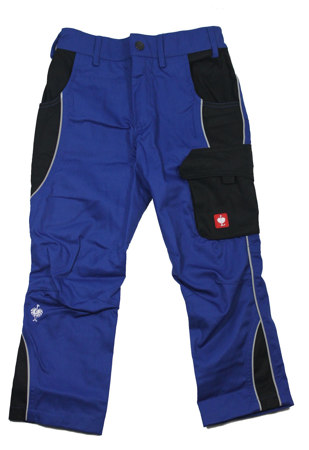 Kinder Arbeitshose Bundhose e.s. Active Engelbert Strauss Kornblau/schwarz Gr. 110/116