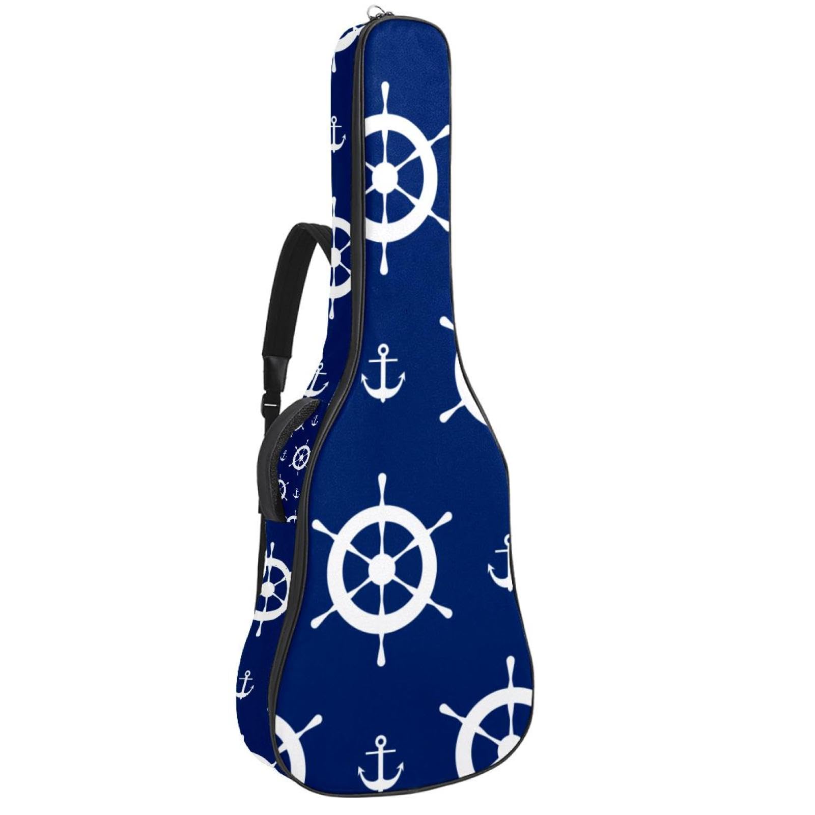 Torba na gitarę akustyczną wodoodporny plecak na gitarę grubo miękka wyściełana kotwica klasyczna obudowa na gitarę, wielobarwny, 42.9x16.9x4.7 in, Organizer do torby