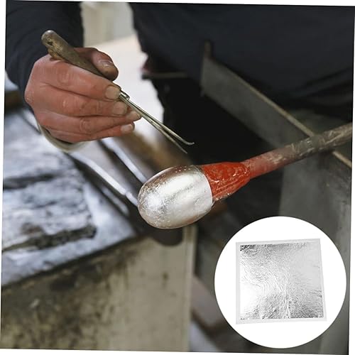 Miniatura 3 de VILLCASE 600 piezas de papel de aluminio plateado dorado decorativo papel de artesanía imitación hoja de oro decoración antigua adornos de álbumes