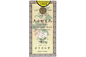Liu Wei Di Huang Wan Herbal Supplement, 360 Pills, 1 Bottle