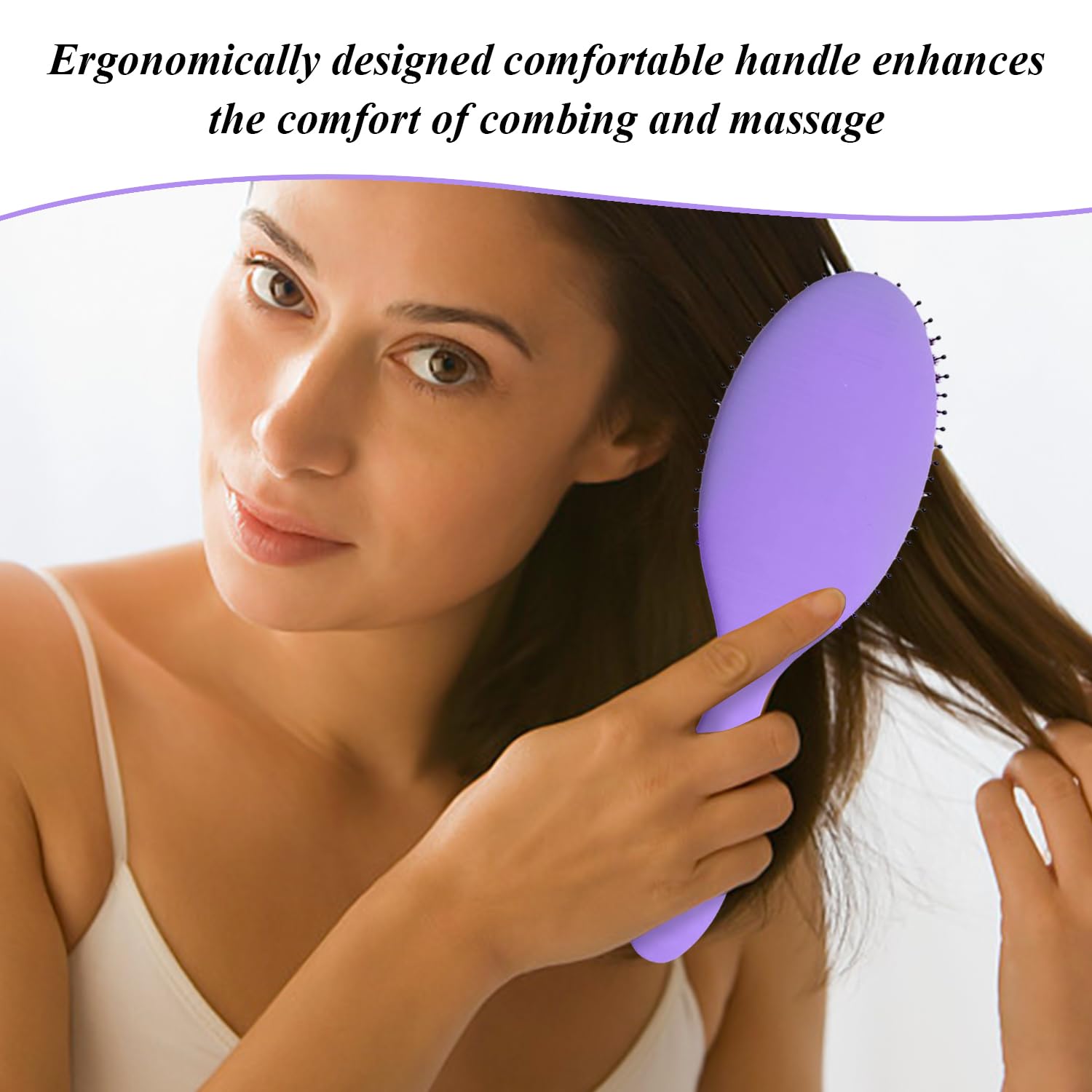 2 Pezzi Di Massaggio Per Capelli Pettine, Strumento Di Parrucchiere, Maniglia Di Comfort Ergonomica, Comodo Pennello Per La Pulizia Da Viaggio, Oggetti Di Scena Per Lo Stile Delle Donne.