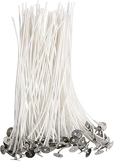 Underleaf 100Pcs Cotton Candle Wicks Low Smoke Candle Wicks DIY Candle Accessory