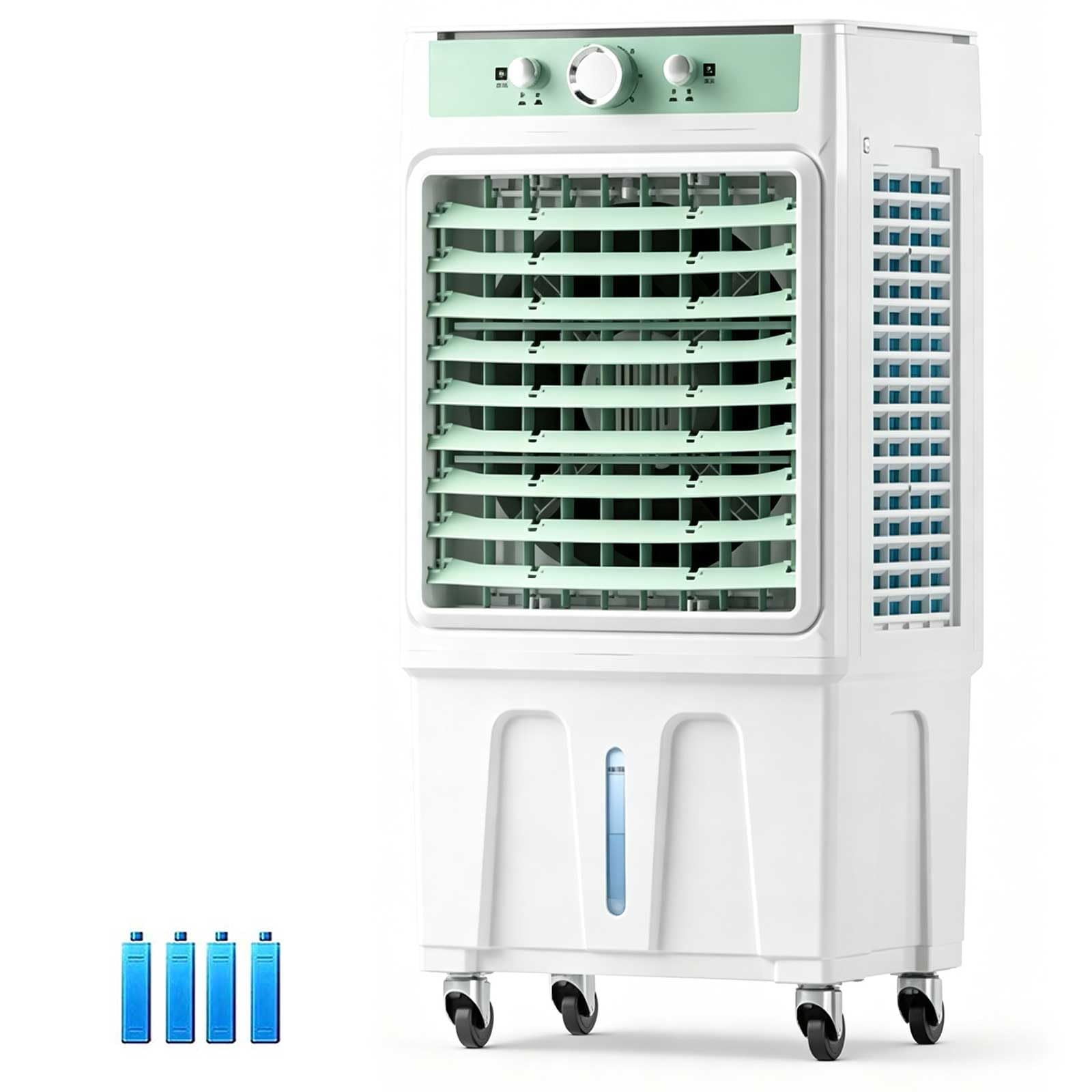 Qsnyjpl One Color 15000Cfm Evaporative Air Cooler, Mechanical Knob Portable Air Conditioners